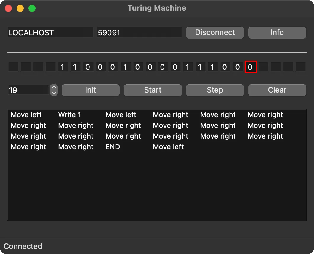 Turing machine model UI