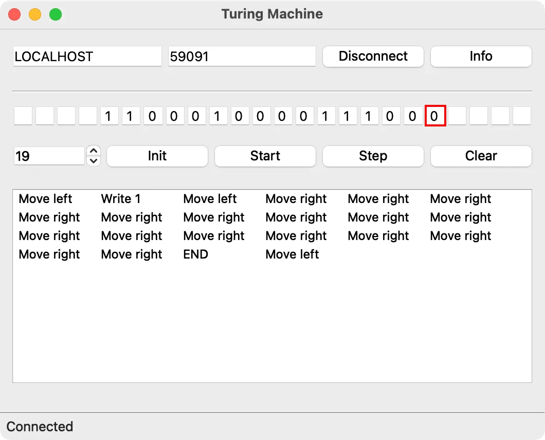 Turing machine model UI